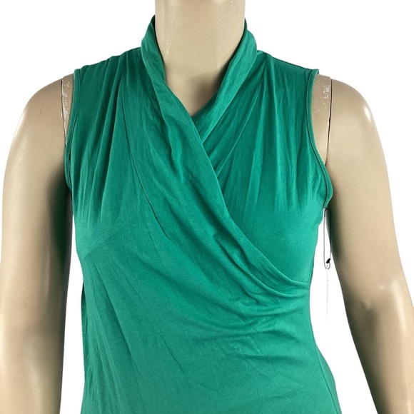 Velvet by Graham & Spencer Adelise Wrap Tank Top Green Tile XL - Picture 2 of 7
